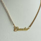 The ‘Brenda’  Personalised tennis necklace