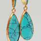 Turquoise drop earring