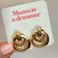 Statement twirl earrings