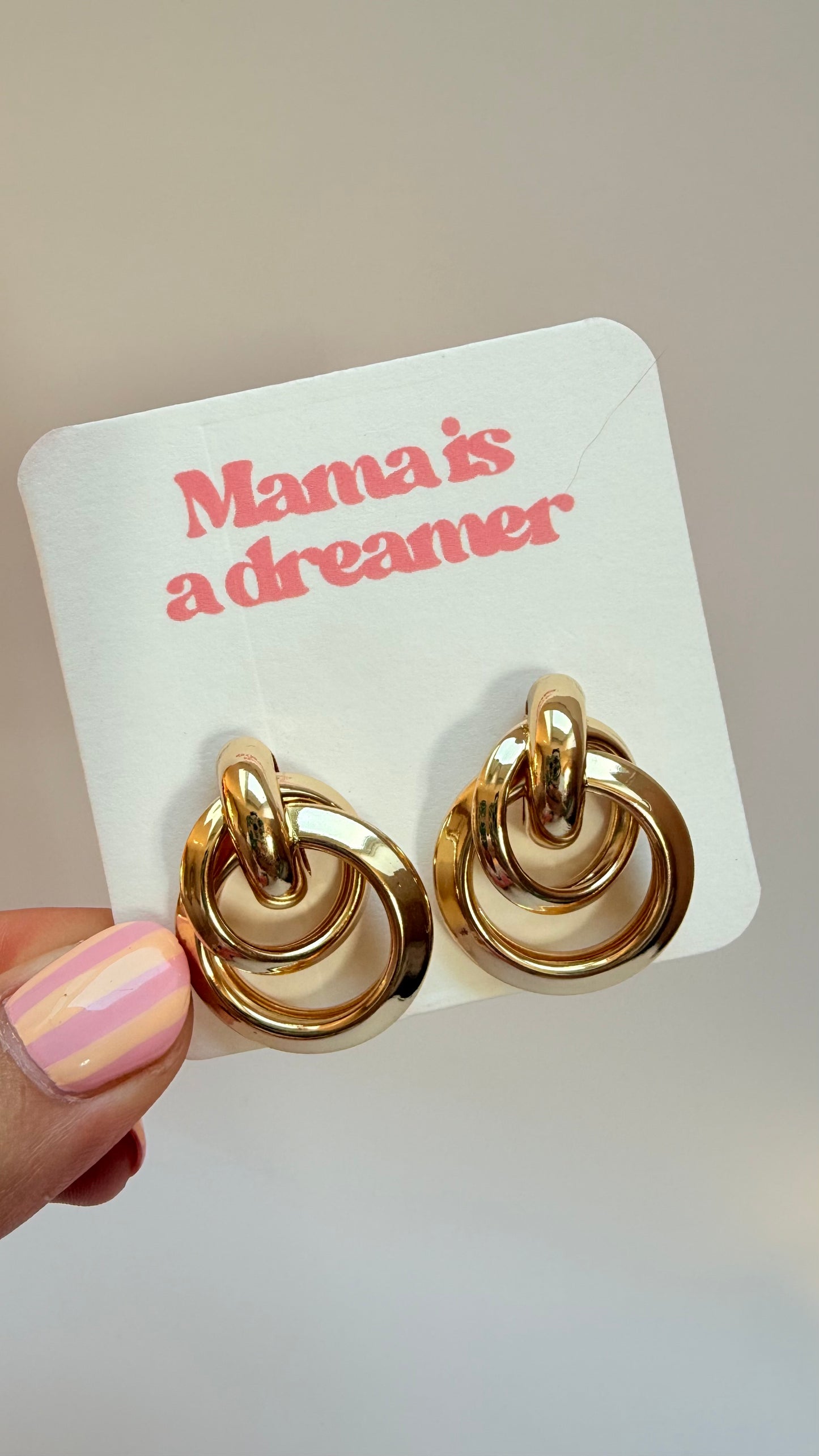 Statement twirl earrings