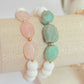 Rose quartz Trio bracelet
