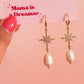 Pearl & Star drop earring