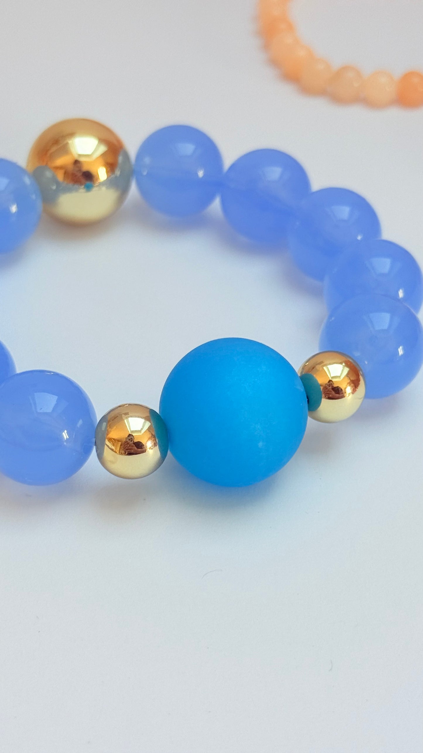 Blue pop bracelet