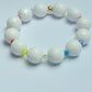 White jade rainbow bracelet