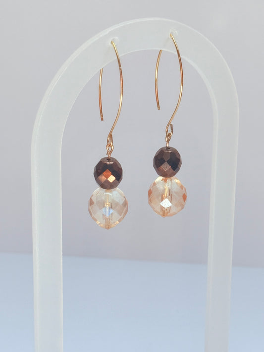Bronze Marquise earrings