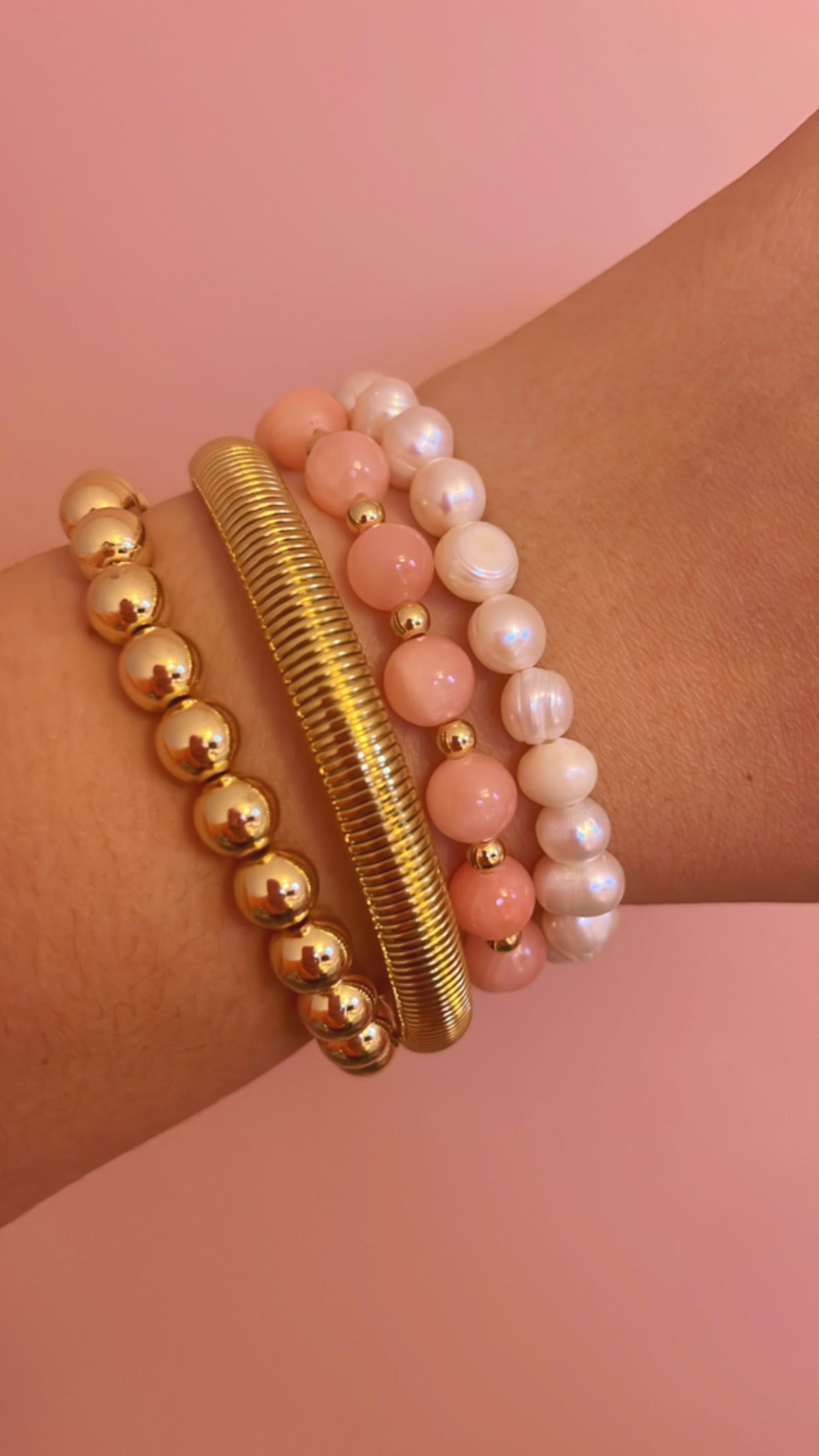 White peach  bracelet