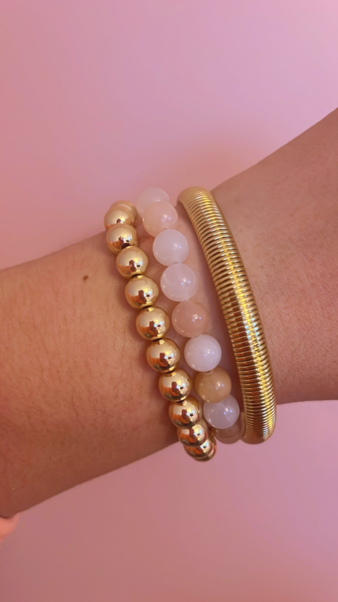 White peach  bracelet