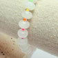 White jade gemstone bracelet