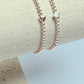 Sterling silver heart bracelet