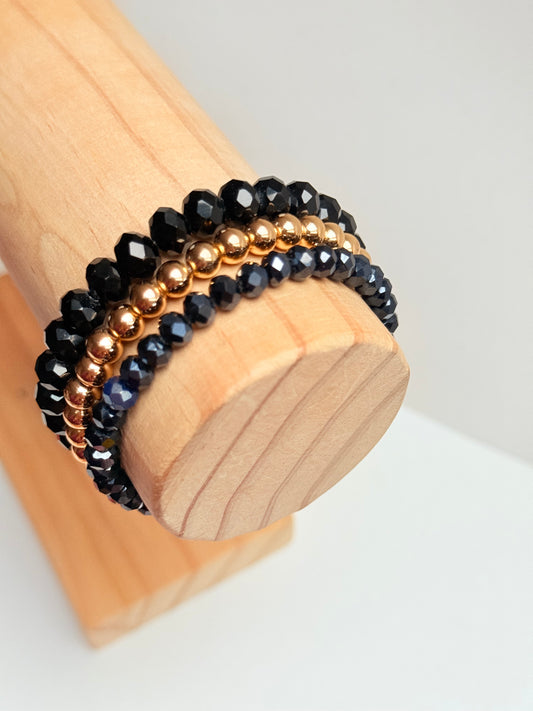Black  crystal bracelets