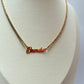 The ‘Brenda’  Personalised tennis necklace