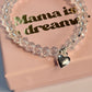Crystal heart charm bracelet (Communion/Confirmation)