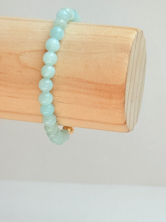 Baby blue  natural stone bracelet