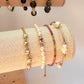 Large pearl gold filled tube bracelet