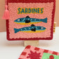 Sardines hand beaded  purse