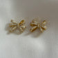 Bow stud earrings