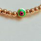 Neon Evil Eye Gold filled bracelet