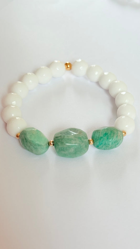 Amazonite Trio bracelet
