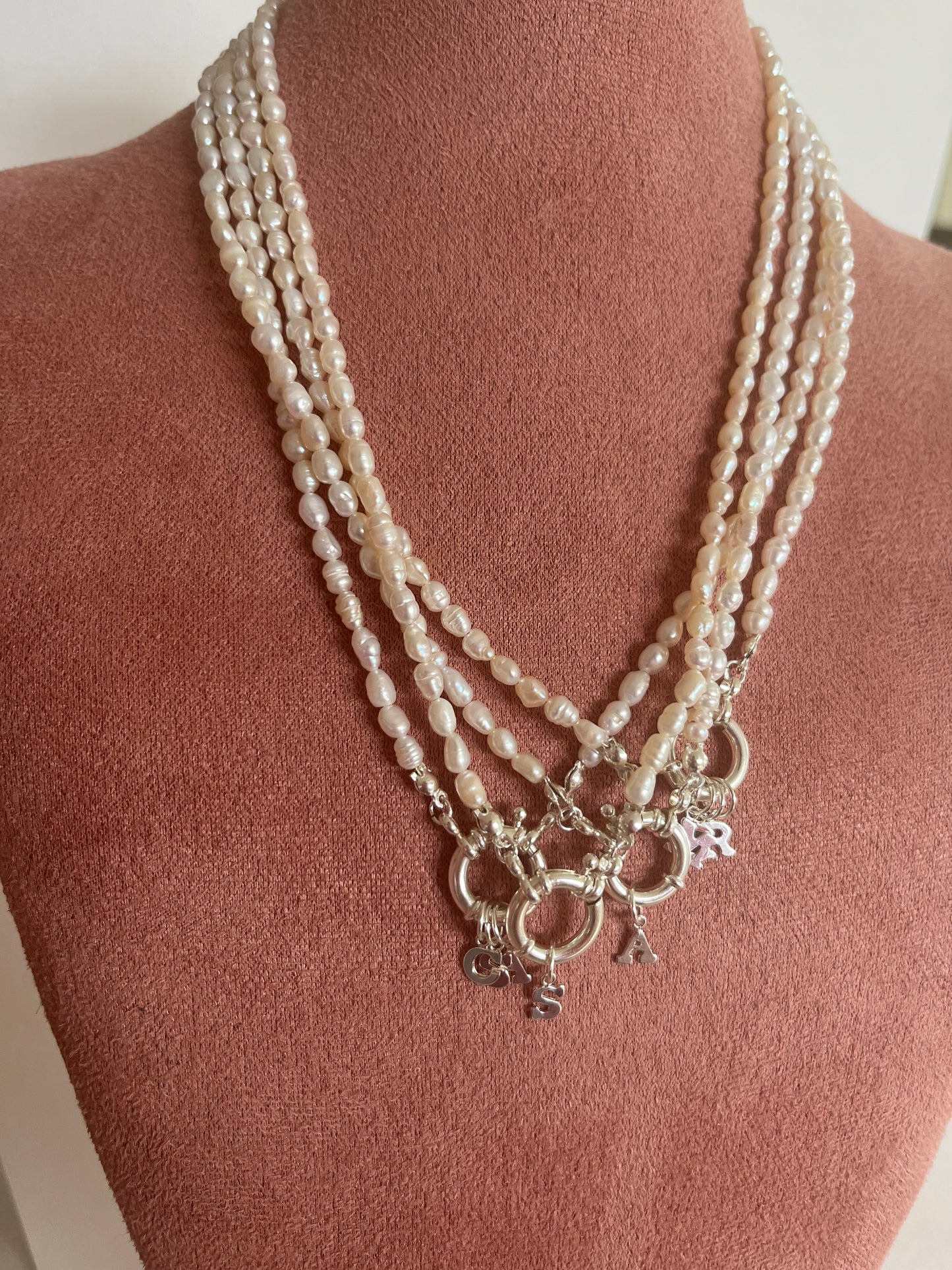 Silver Mini Pearl necklace