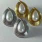 Pearl swirl earrings
