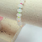 White jade gemstone bracelet