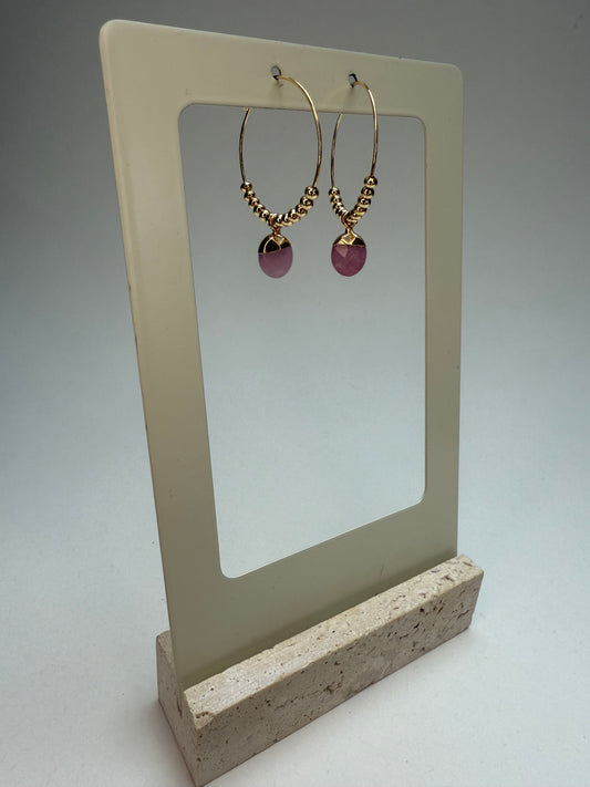 Blossom pink Hoops