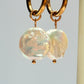 Coin pearl earrings