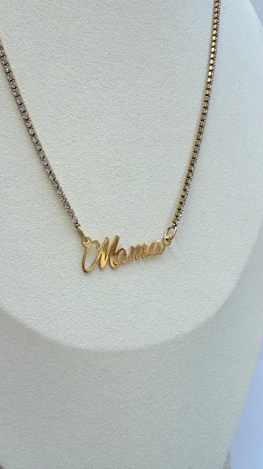 ‘Mama’ tennis necklace