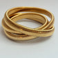 Triple wrap bangle