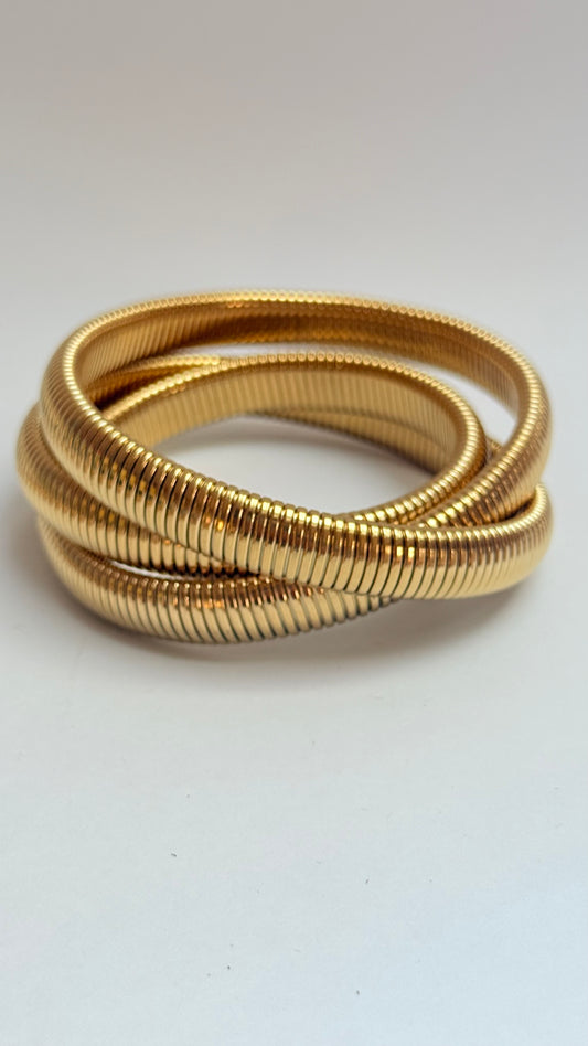 Triple wrap bangle