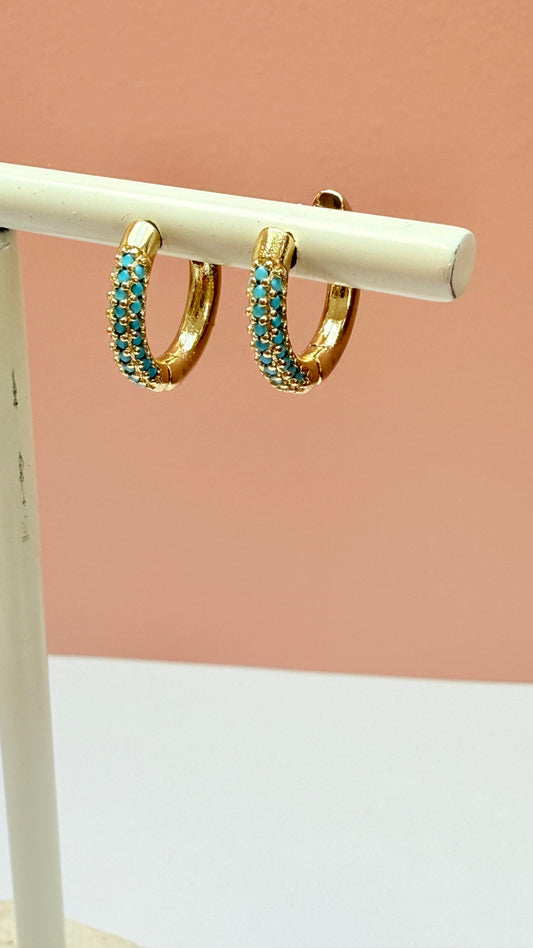 Turquoise  Huggies