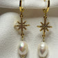 Pearl & Star drop earring