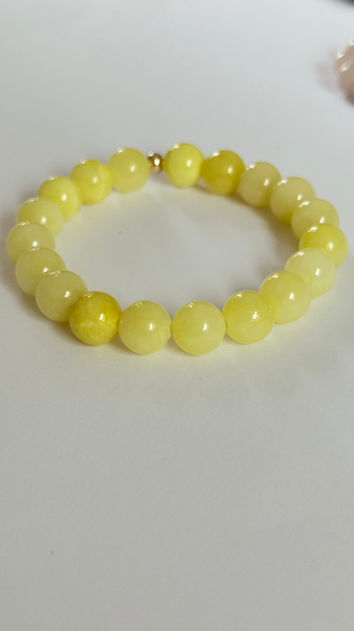 Yellow Jade bracelet