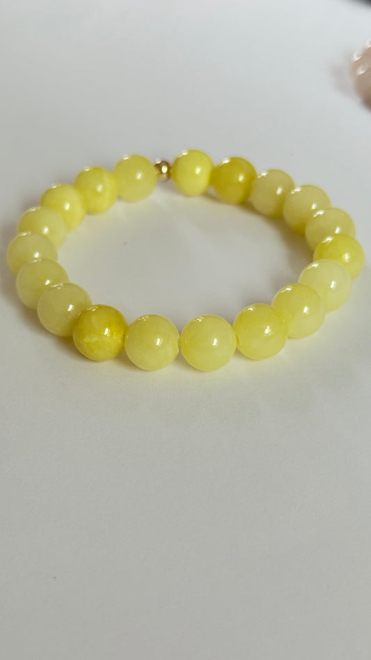 Yellow Jade bracelet