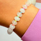White jade gemstone bracelet