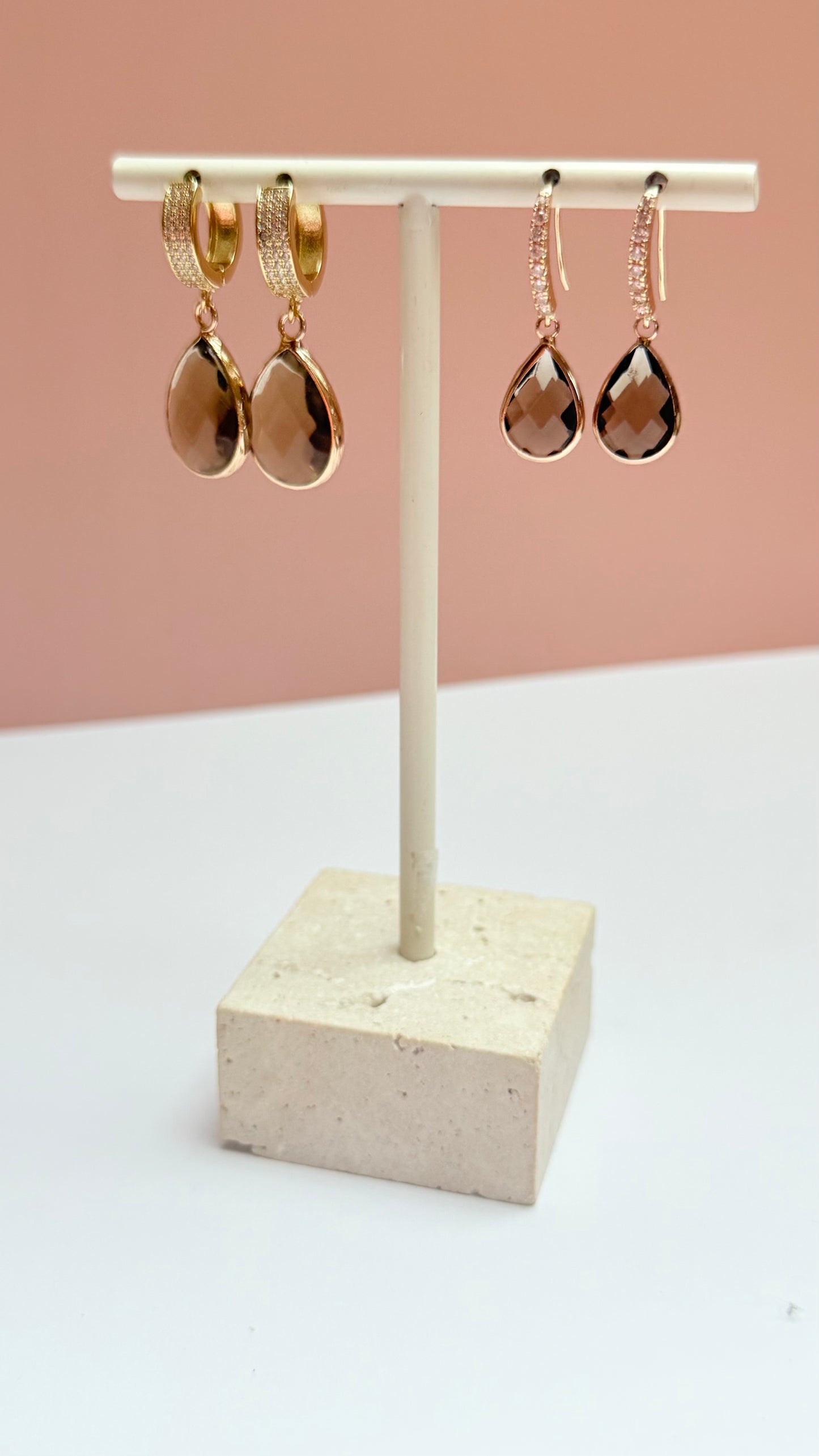 Cloudy crystal sparkle earring