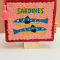 Sardines hand beaded  purse