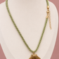 Khaki shell necklace