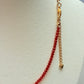 Candy red necklace