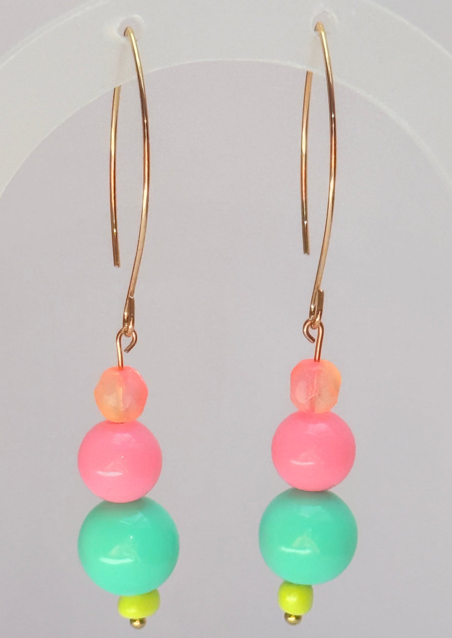 Watermelon Marquise earrings