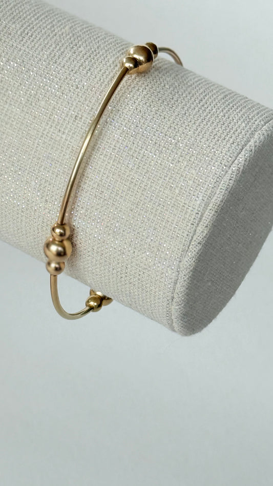 Gold filled tube bracelet