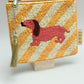 Sausage dog hand beaded  purse