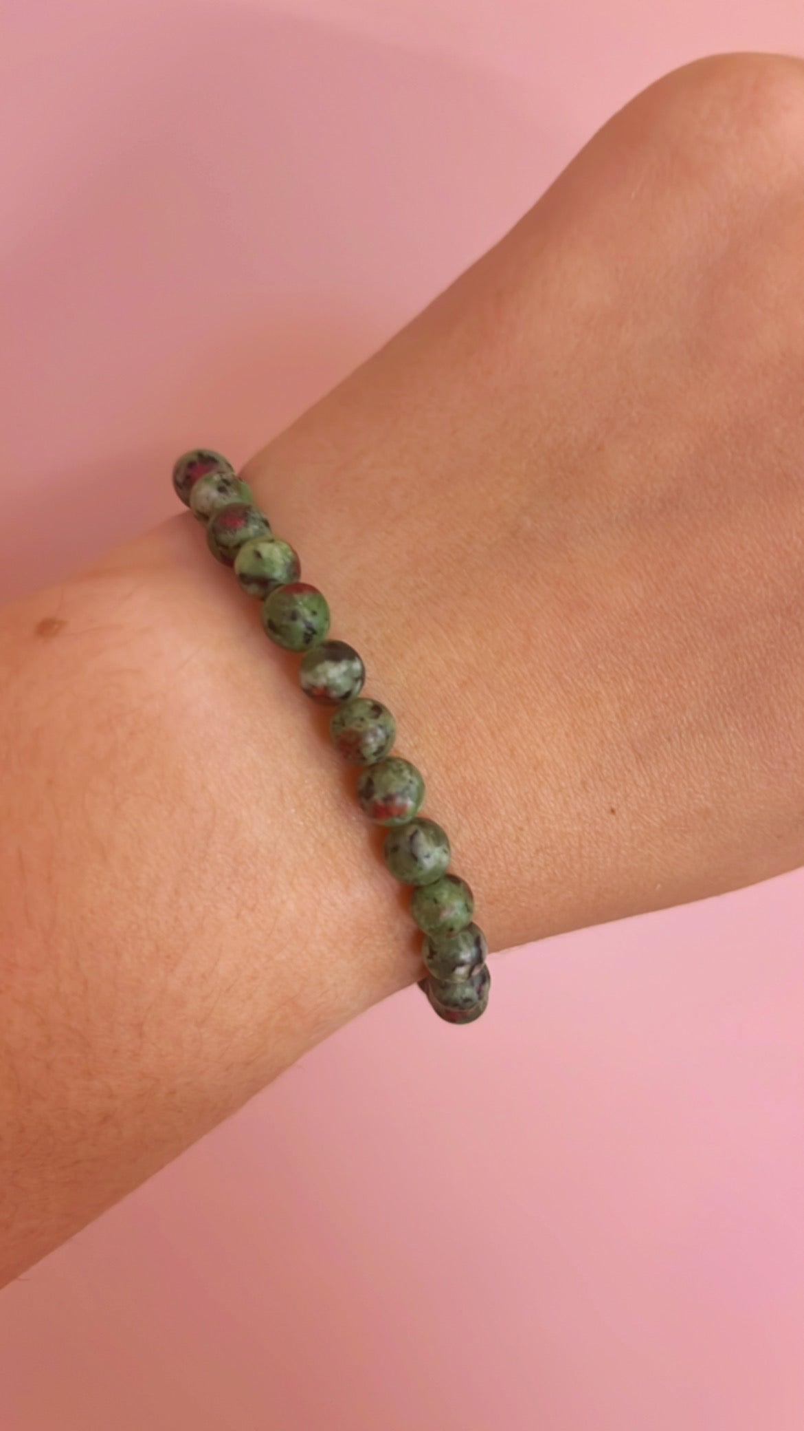 Reef green semi precious stone bracelet