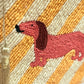 Sausage dog hand beaded  purse