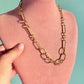 Large gold link chain