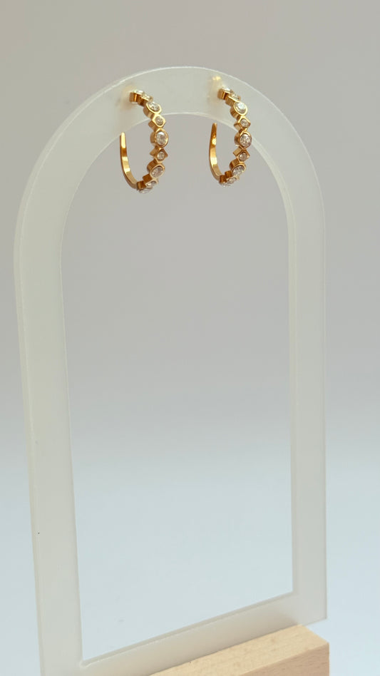 Rhinestone hoops