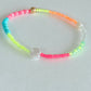 Neon candy pearl bracelet