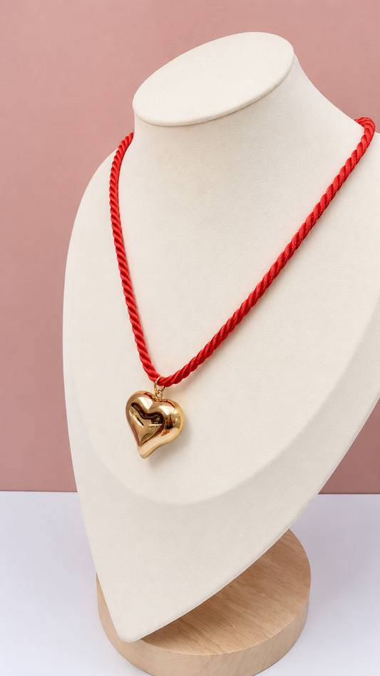 Red heart necklace