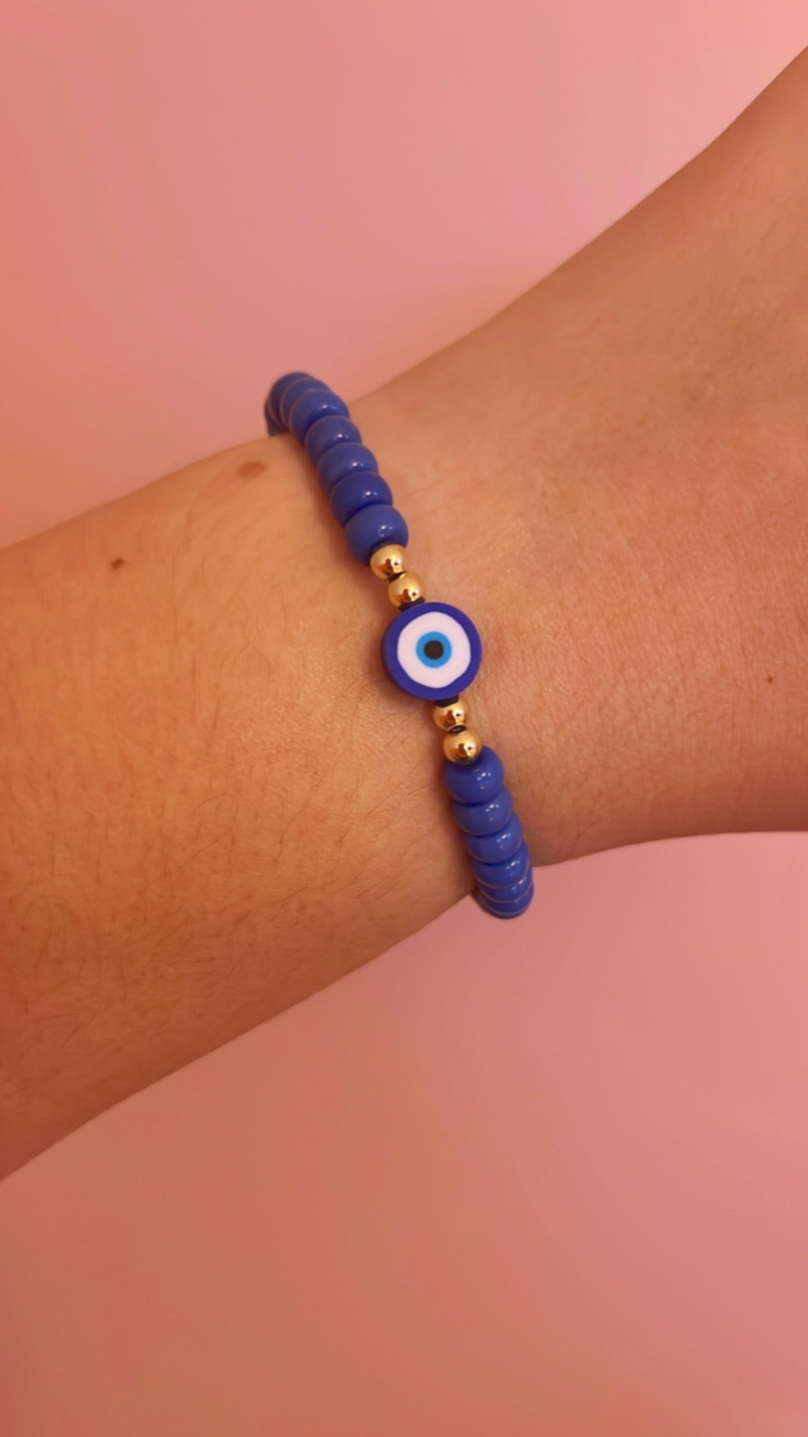 Blue evil eye bracelets