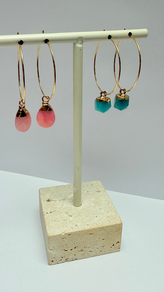 Blossom pink Hoops